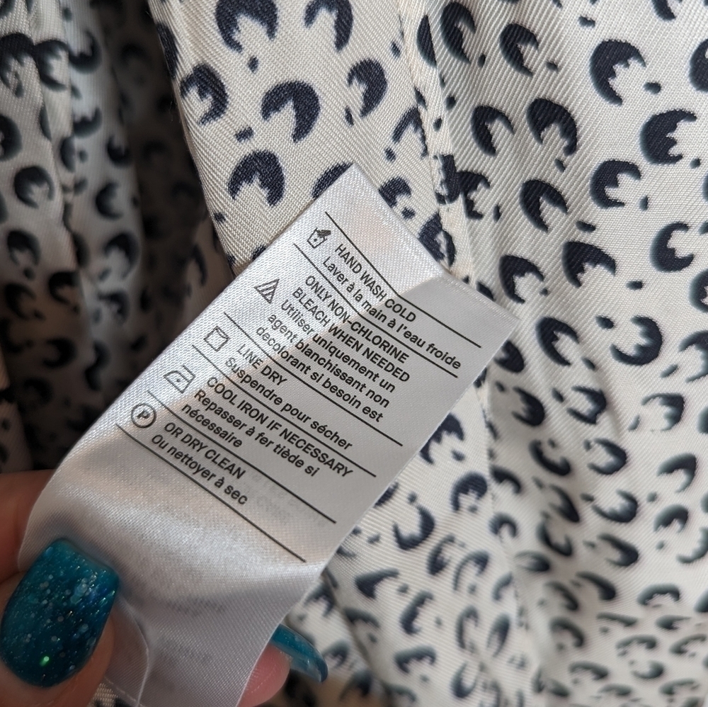 VINCE. Black and White Wrap Skirt - Picture 14 of 15